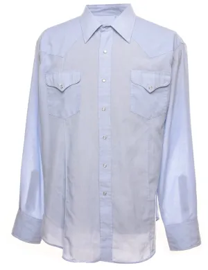 Light Blue Classic Western Shirt - XL
