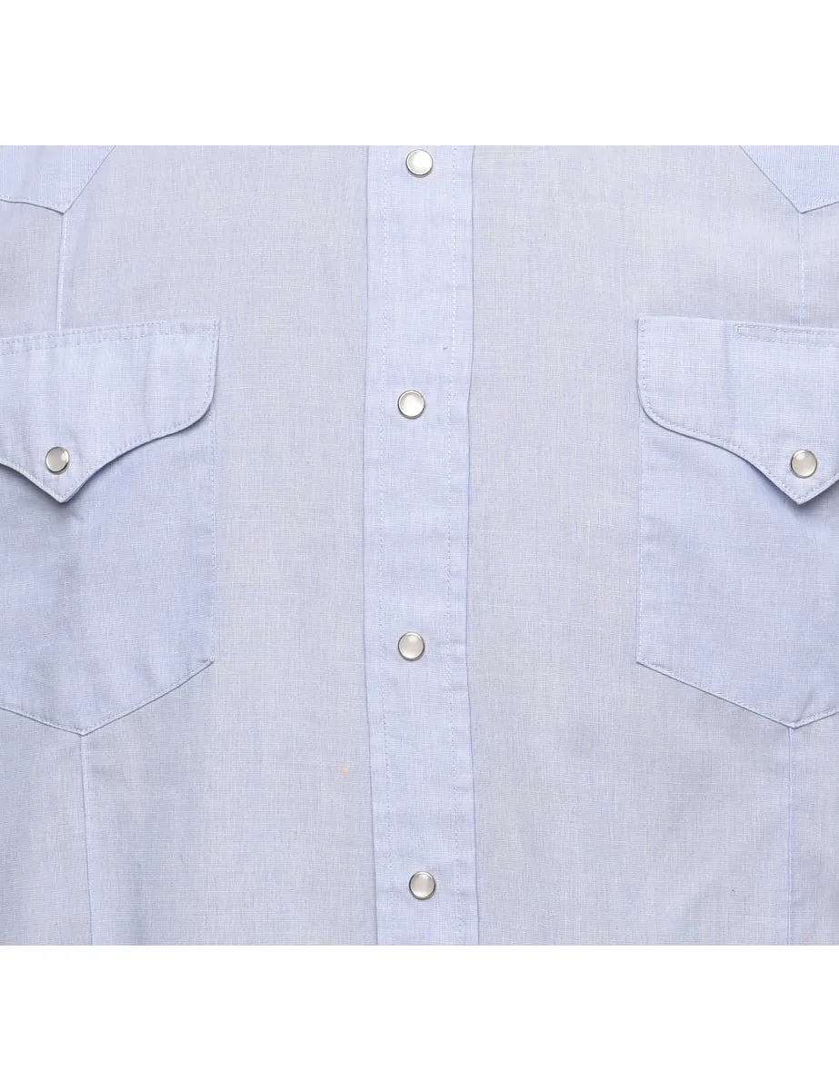 Light Blue Classic Western Shirt - XL