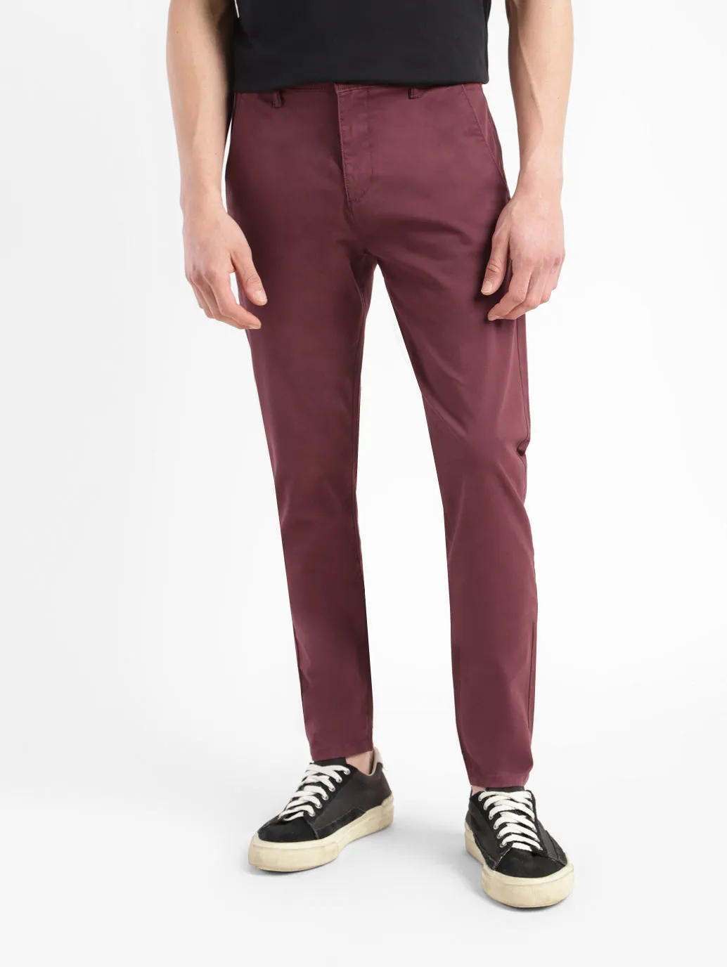 Men's 512 Maroon Slim Tapered Fit Chinos