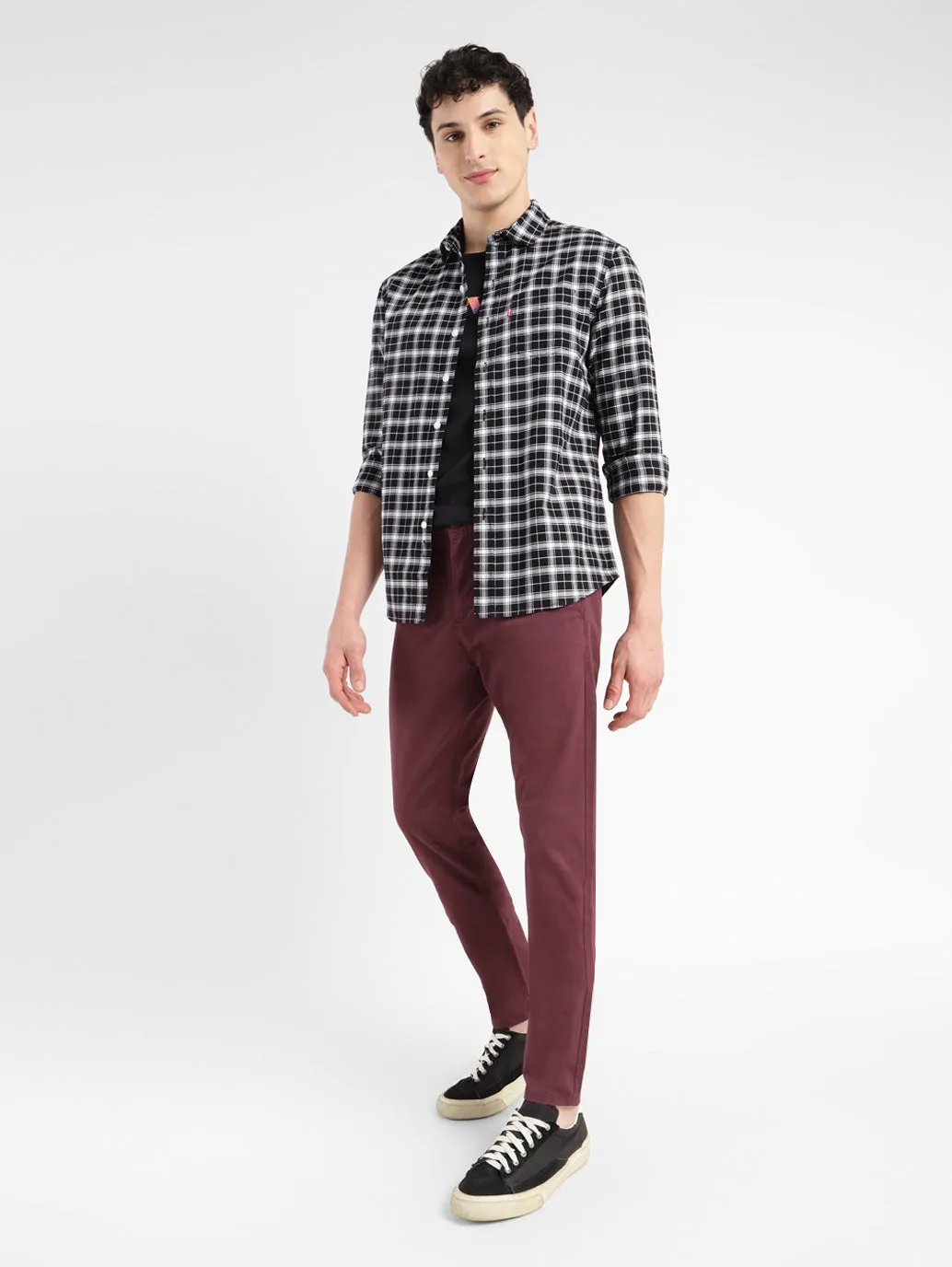 Men's 512 Maroon Slim Tapered Fit Chinos
