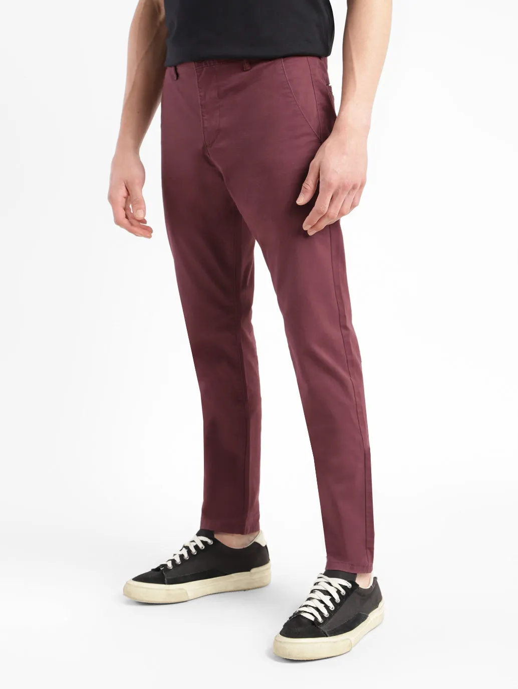 Men's 512 Maroon Slim Tapered Fit Chinos