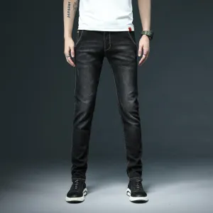 Men's Denim Skinny Pants Color Slim Fit