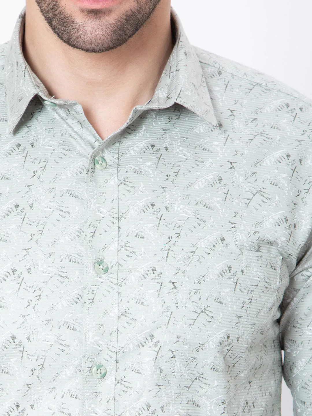 Mens Regular Fit Light Striped Casual Shirt