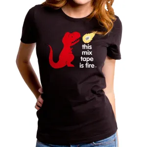 Mix Tape Dinosaur Women's T-Shirt
