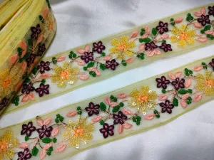 Multicolour Embroidery Trim