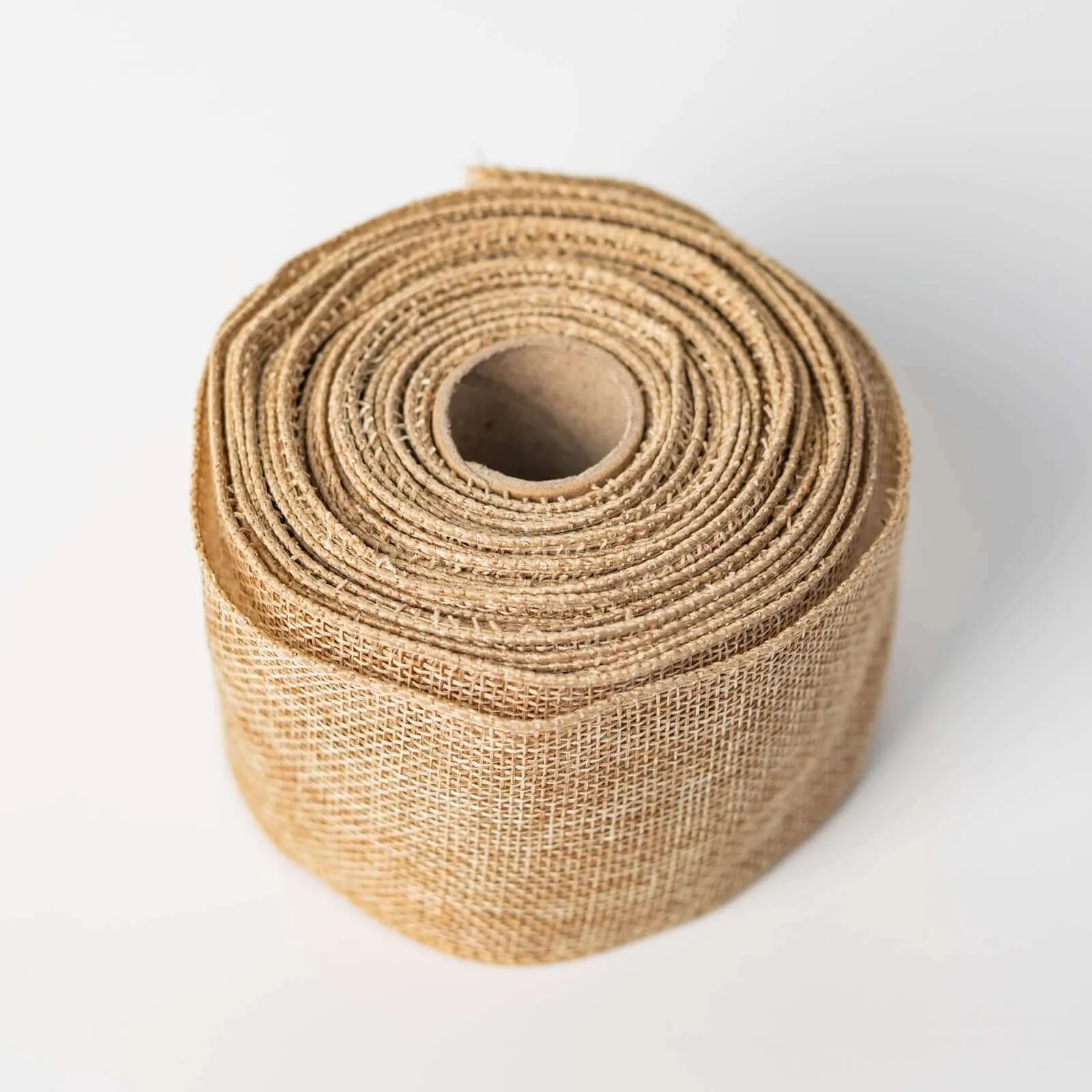Natural Tone Wired Burlap Ribbon Wholesale 2.5" x 10 Yards