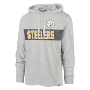 PITTSBURGH STEELERS LIGHTWEIGHT HOOD-GREY
