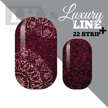 Plum Boho Glitz Nail Wraps