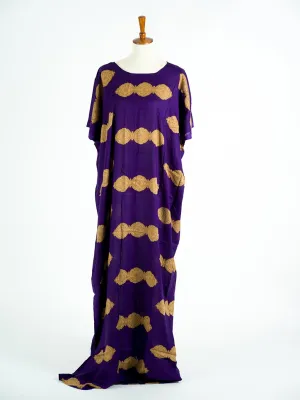 Purple lantern PRINT BATI DRESS