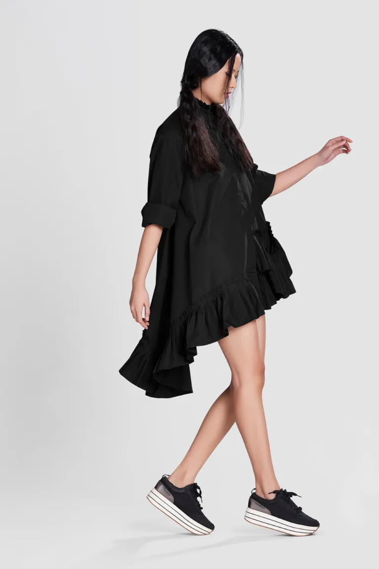 SHIRT WITH DECONSTRUCTED PLEATS