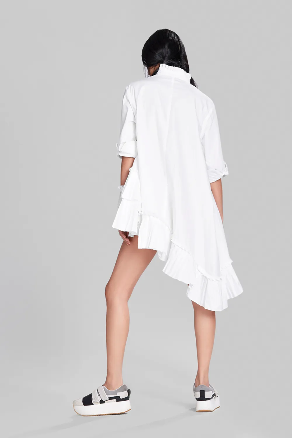 SHIRT WITH DECONSTRUCTED PLEATS
