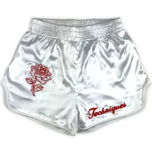 Shorts Muay Thai Style Rosé White Retro Techniques (Canada)