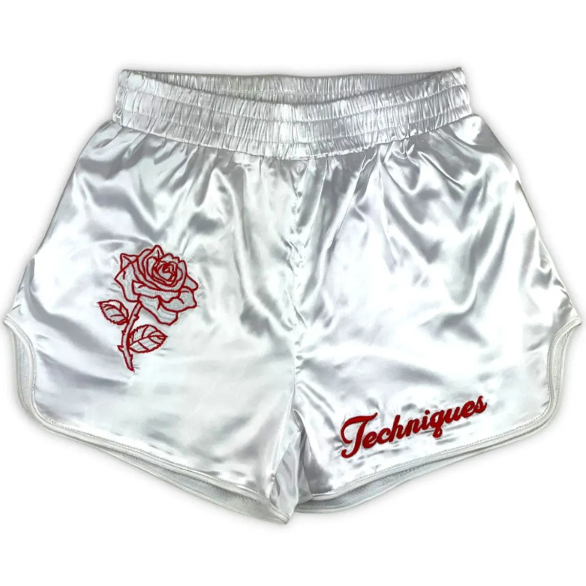 Shorts Muay Thai Style Rosé White Retro Techniques (Canada)