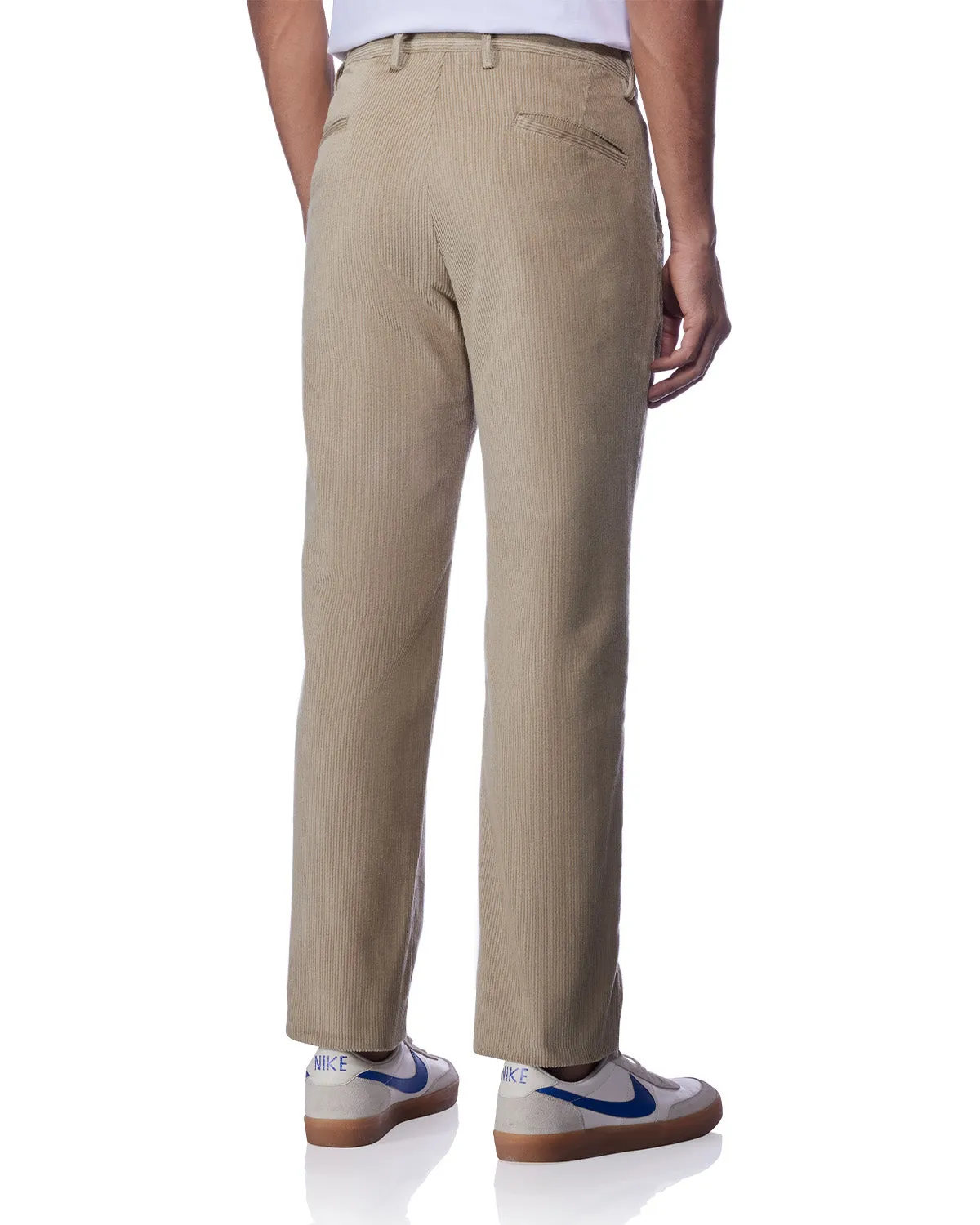 Sierra Corduroy Pleated Chinos  - Beige