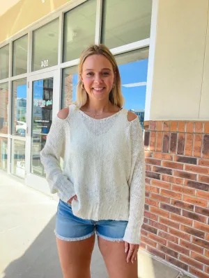 Sophie Open Shoulder Sweater