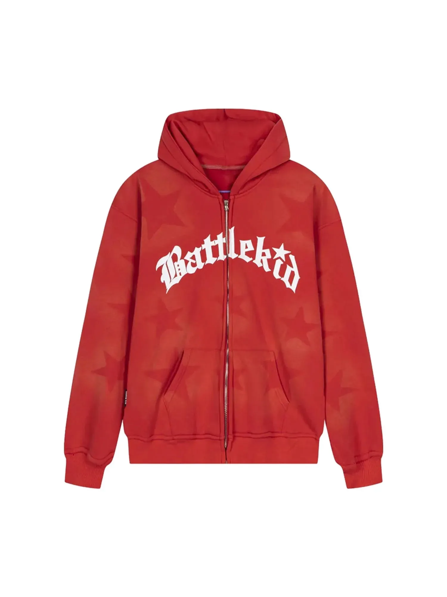 Star Letter Zipper Hoodie