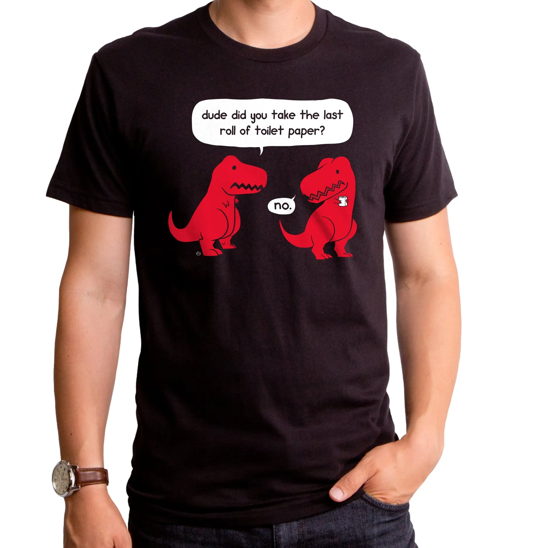 The Last Roll Dino Adult T-Shirt