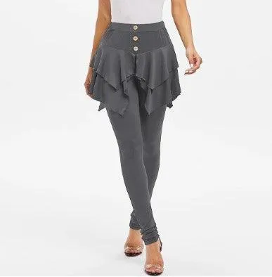 Tiered Ruffle Skirted Legging