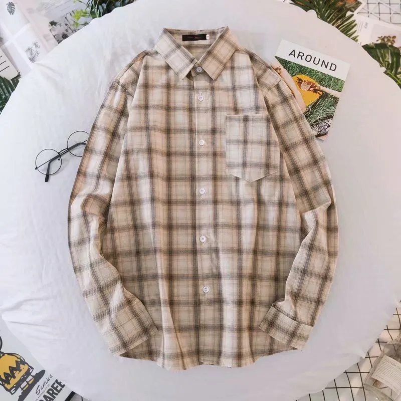 Trendy Plaid Men's Shirt