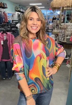 Trippy Wonders Knitted Top