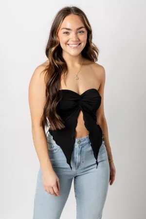 Twist front tube top black