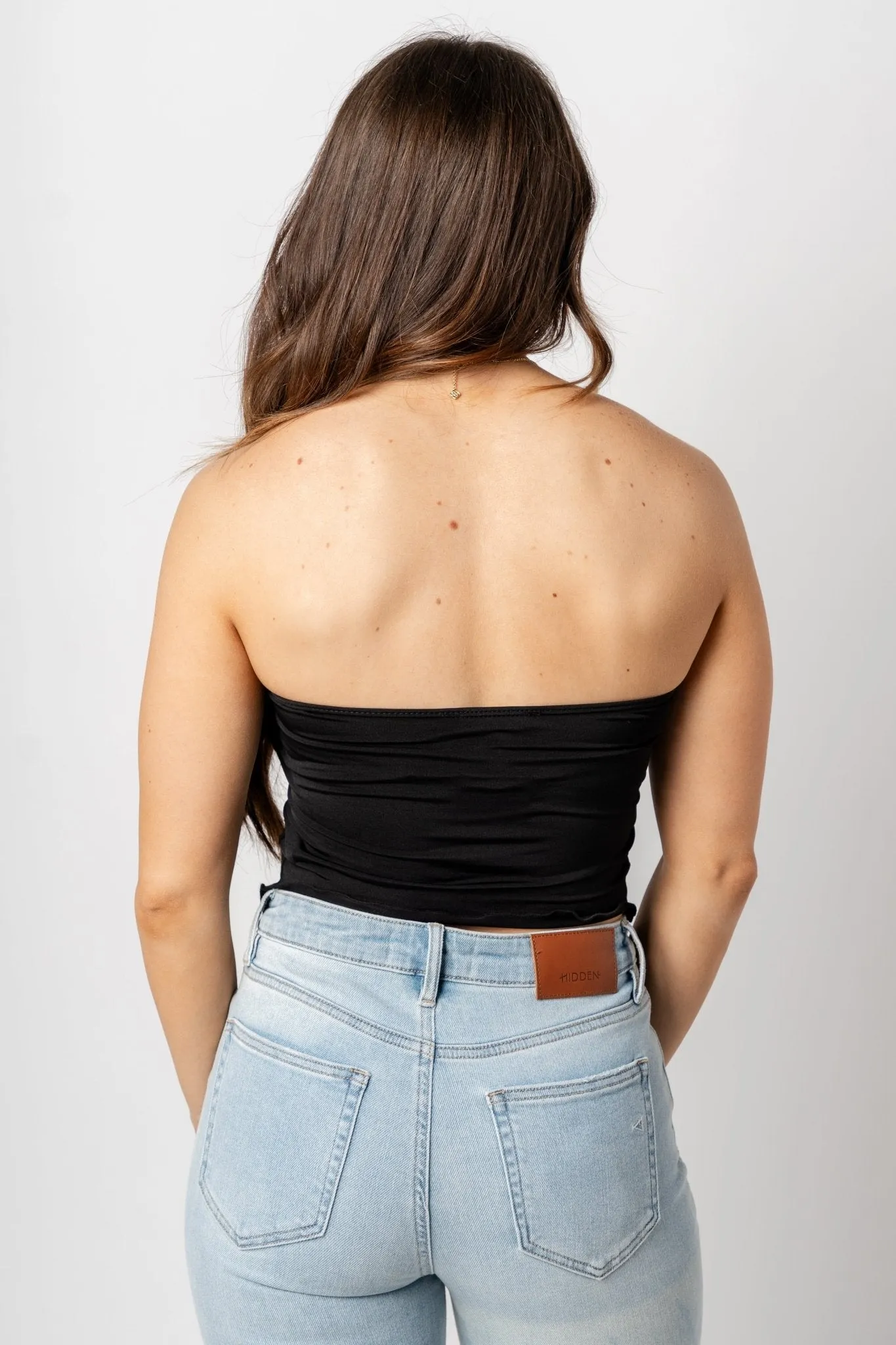 Twist front tube top black