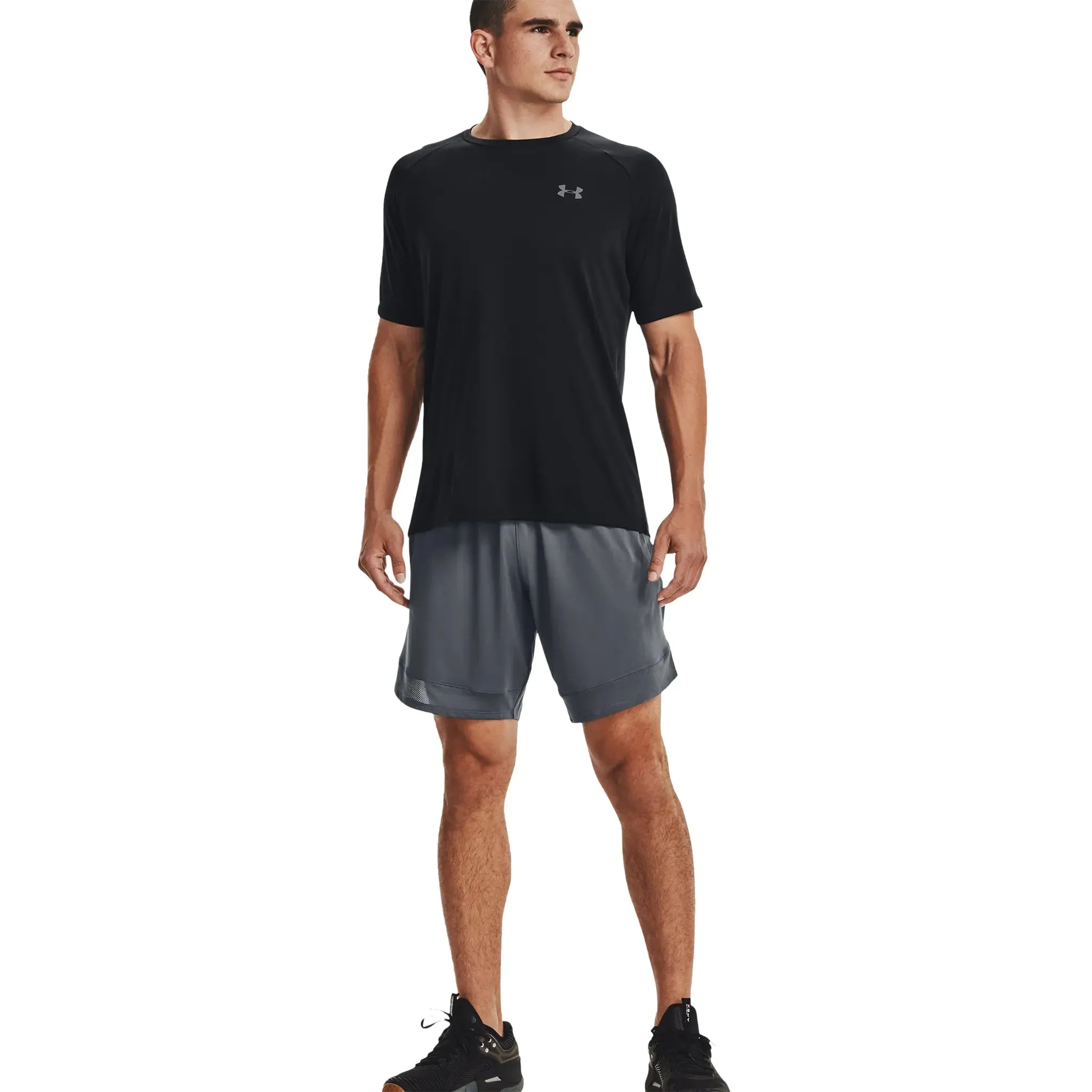 Under Armour UA Black T Shirt & Shorts