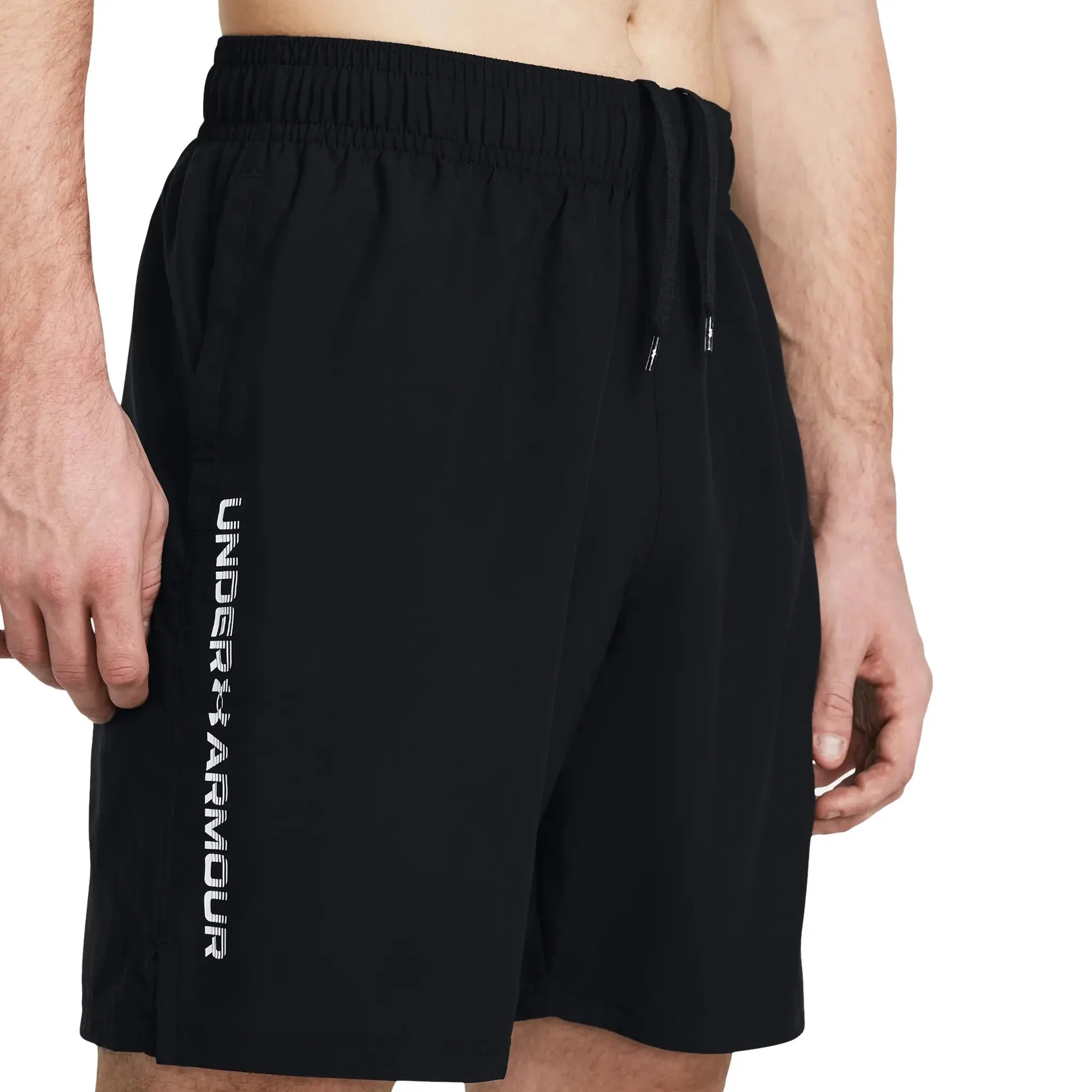 Under Armour UA Tech White Black T Shirt & Shorts