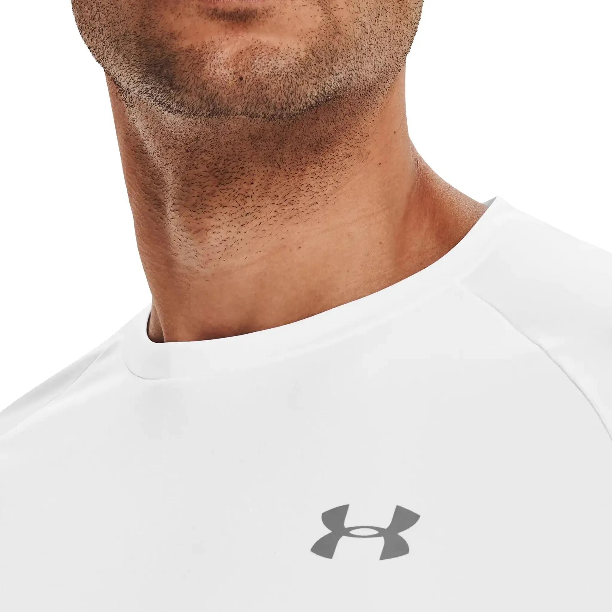 Under Armour UA Tech White Black T Shirt & Shorts
