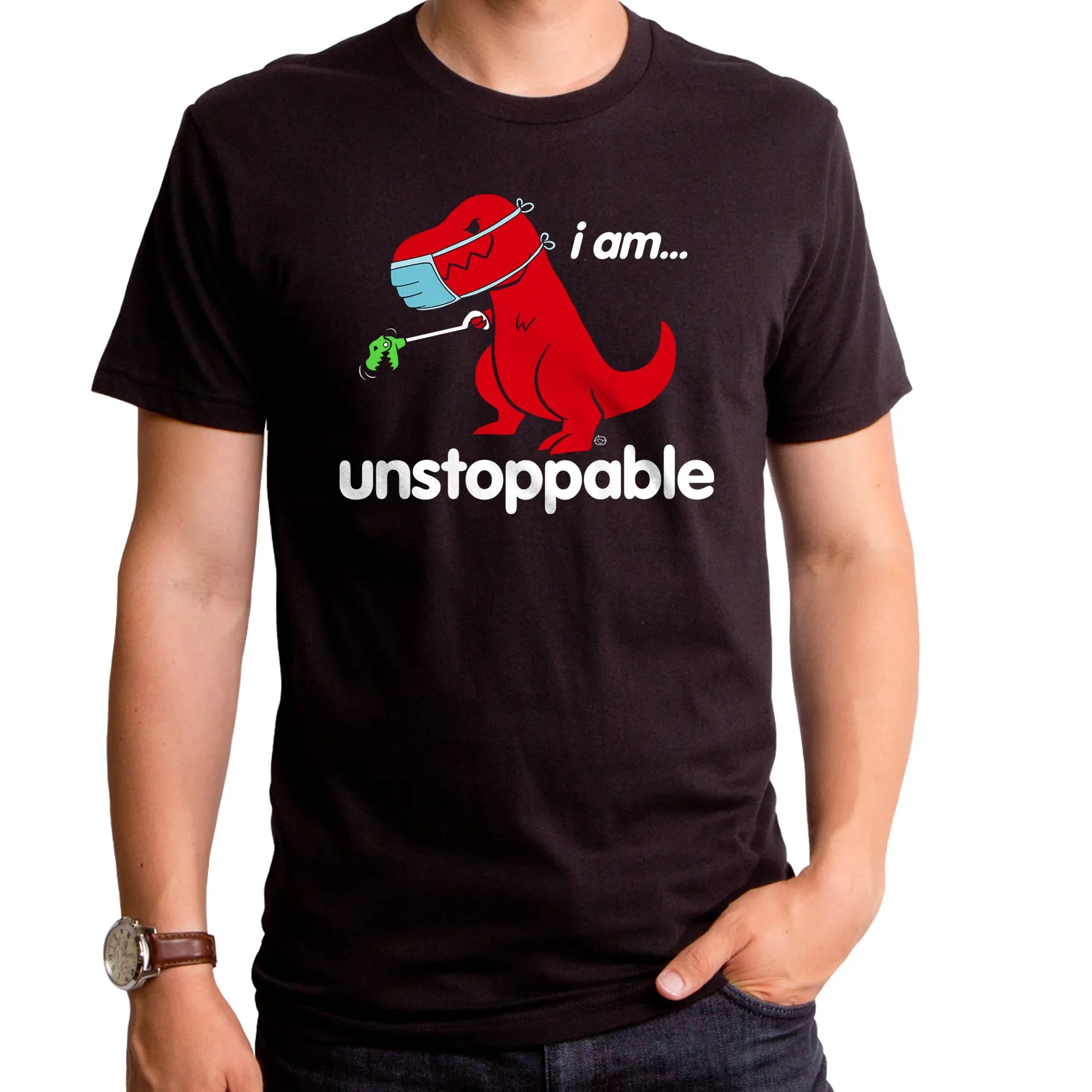 Unstoppable Mask Protect Yourself Adult T-Shirt