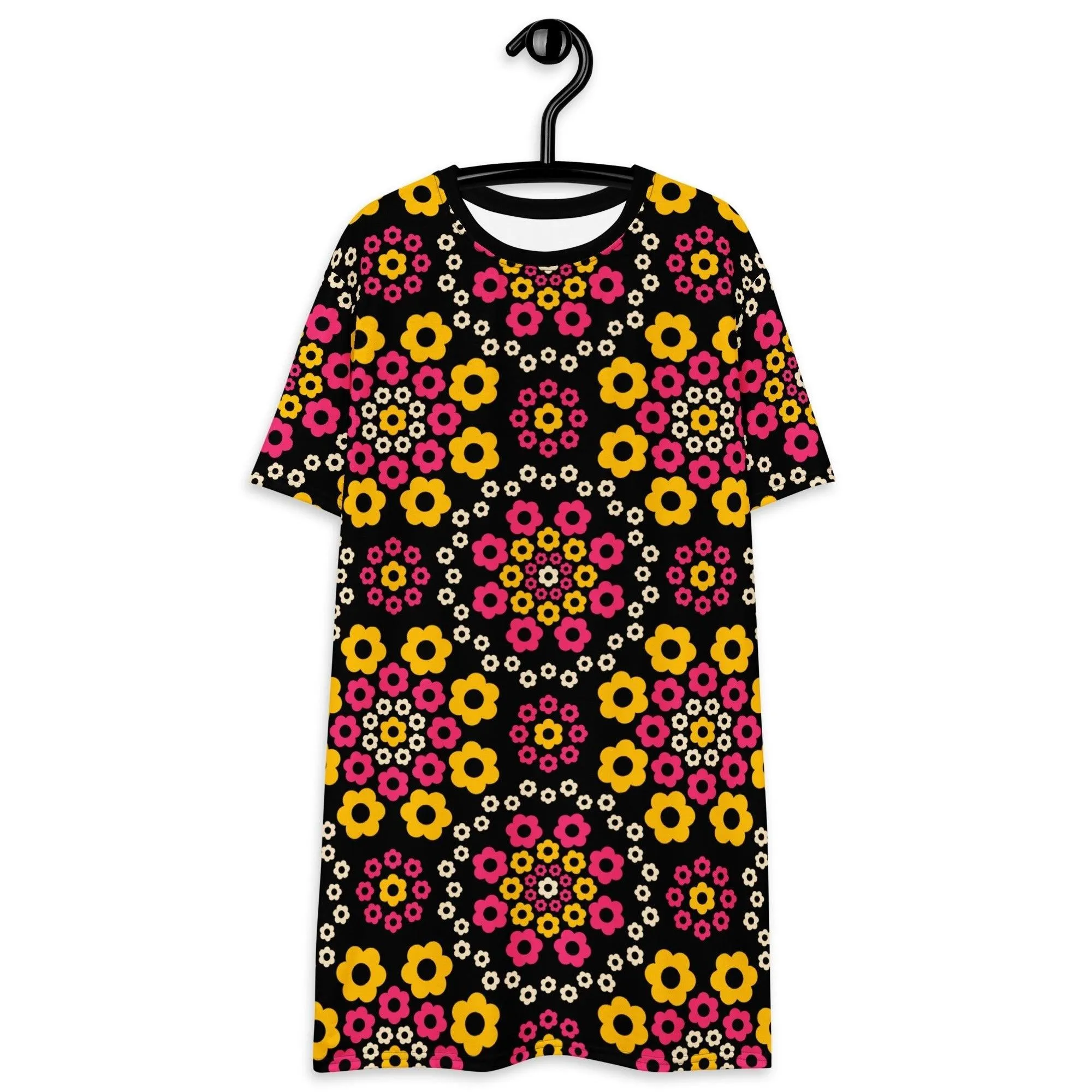 YESTERDAY pink yellow - T-shirt dress