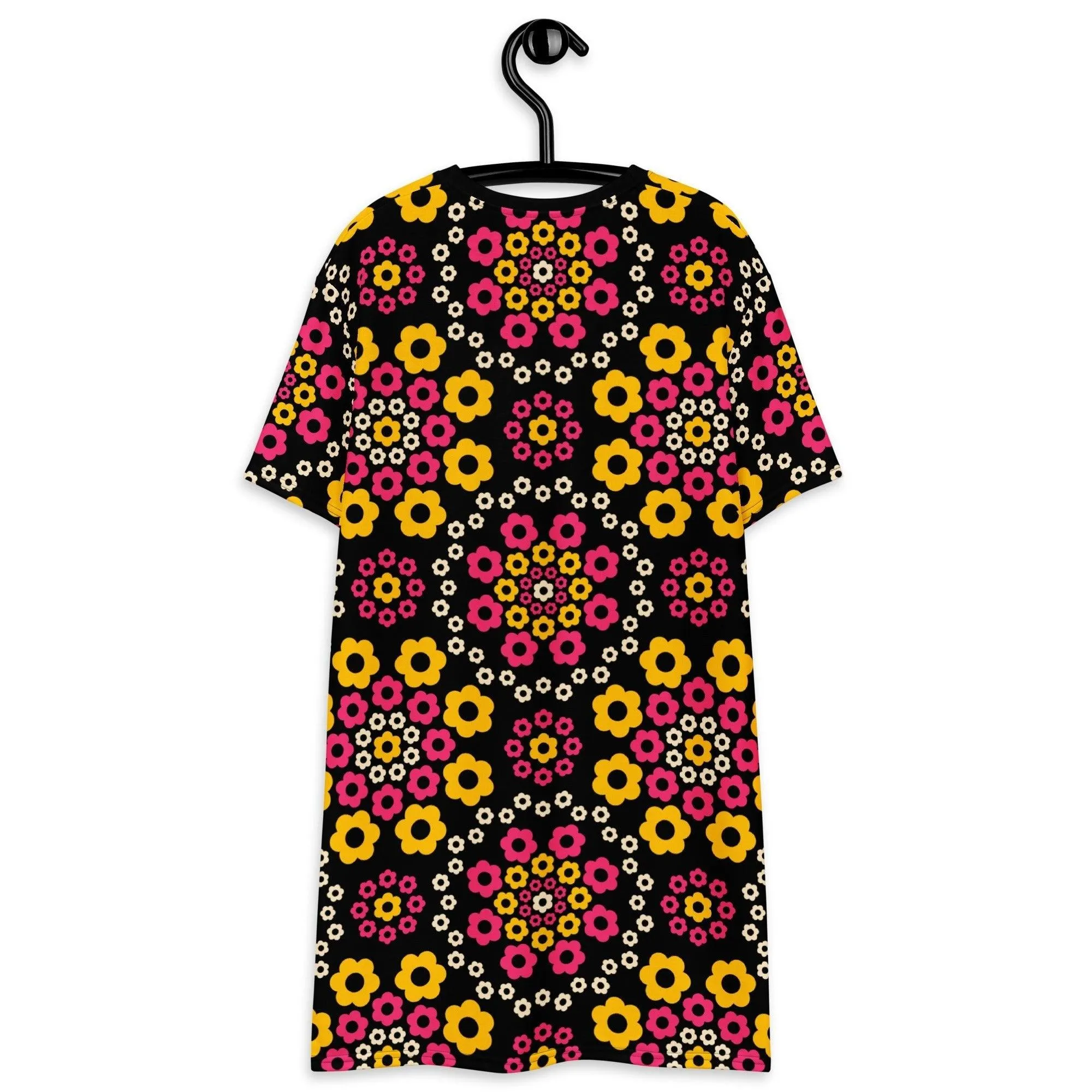 YESTERDAY pink yellow - T-shirt dress